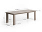Tavolo allungabile Livorno in alluminio tortora 233(350) x 100 cm