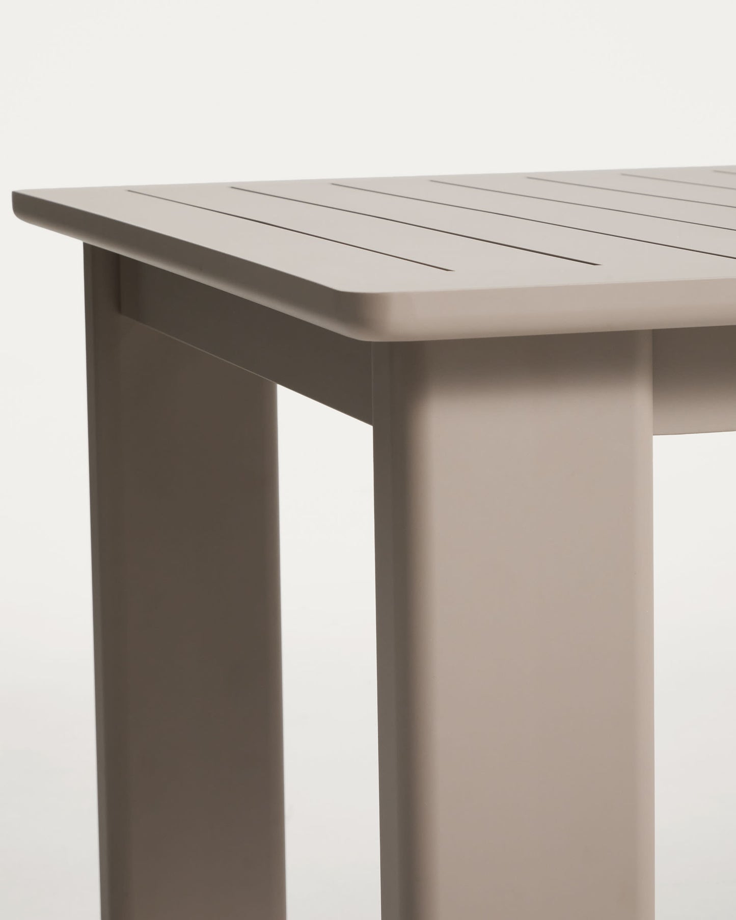 Tavolo allungabile Livorno in alluminio tortora 233(350) x 100 cm