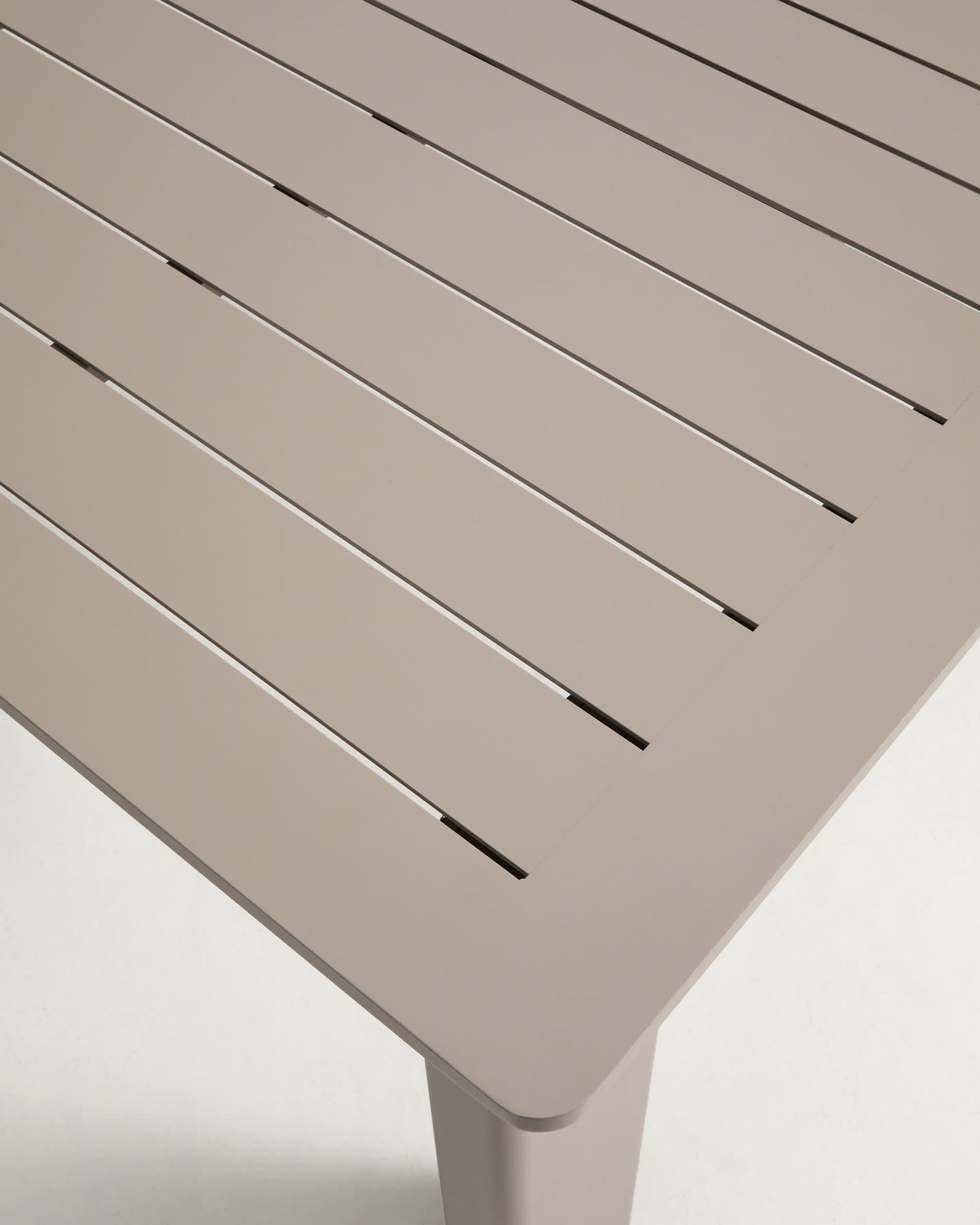 Tavolo allungabile Livorno in alluminio tortora 233(350) x 100 cm