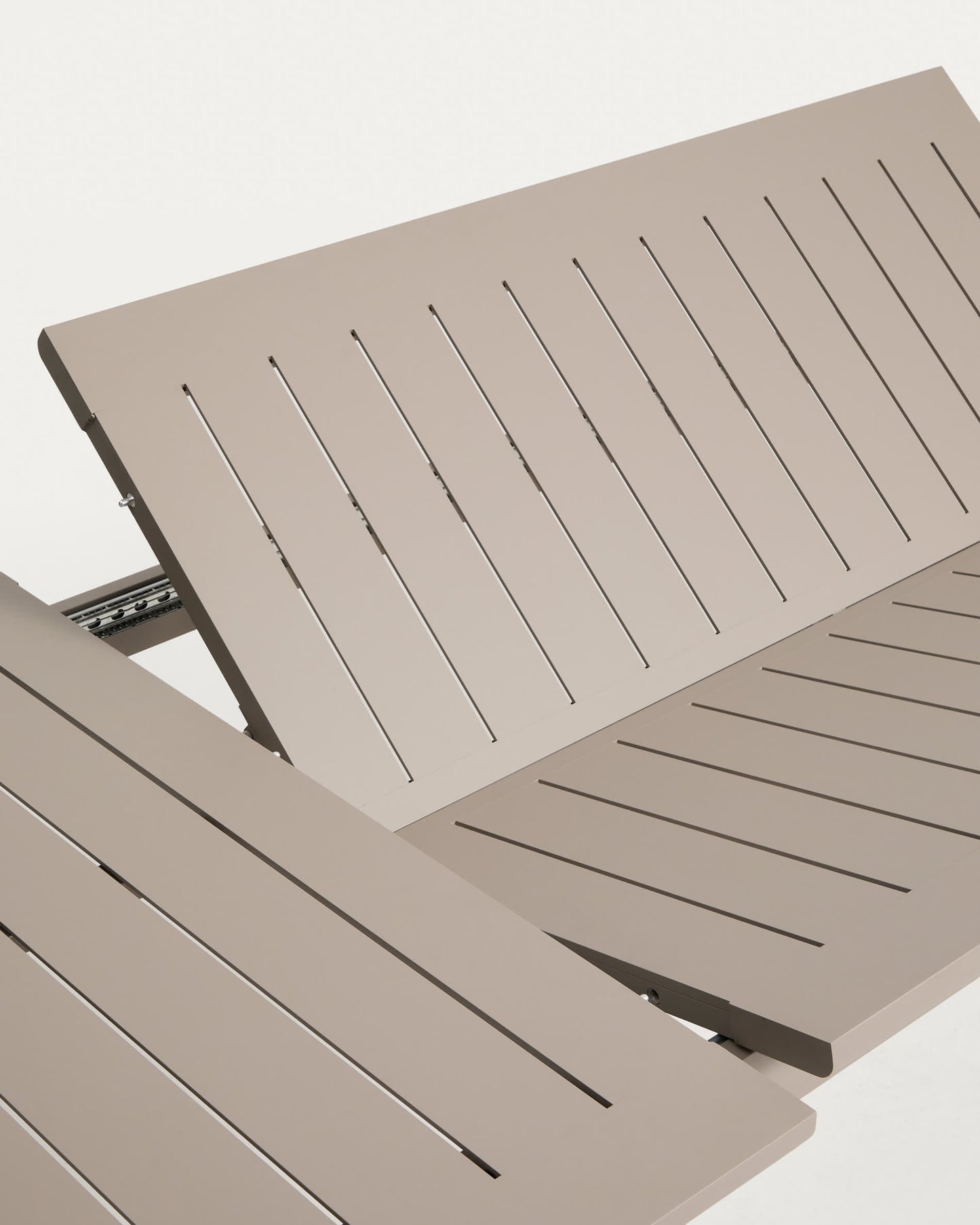 Tavolo allungabile Livorno in alluminio tortora 233(350) x 100 cm