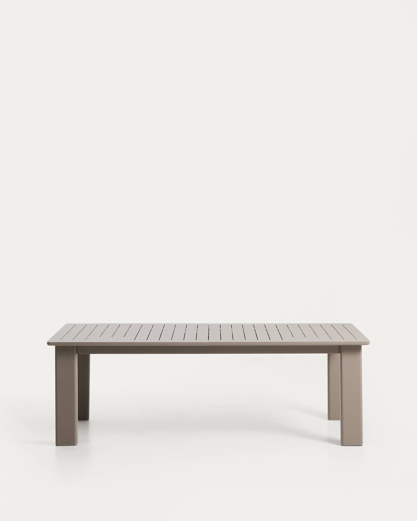 Tavolo allungabile Livorno in alluminio tortora 233(350) x 100 cm