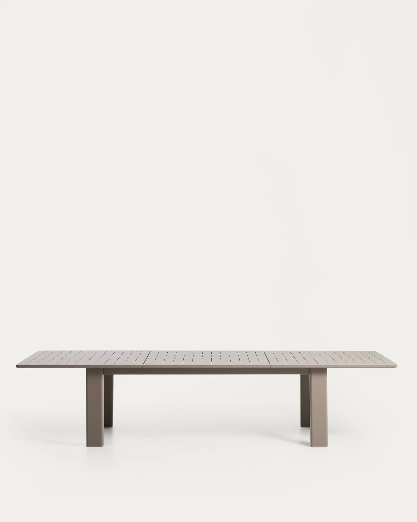 Tavolo allungabile Livorno in alluminio tortora 233(350) x 100 cm
