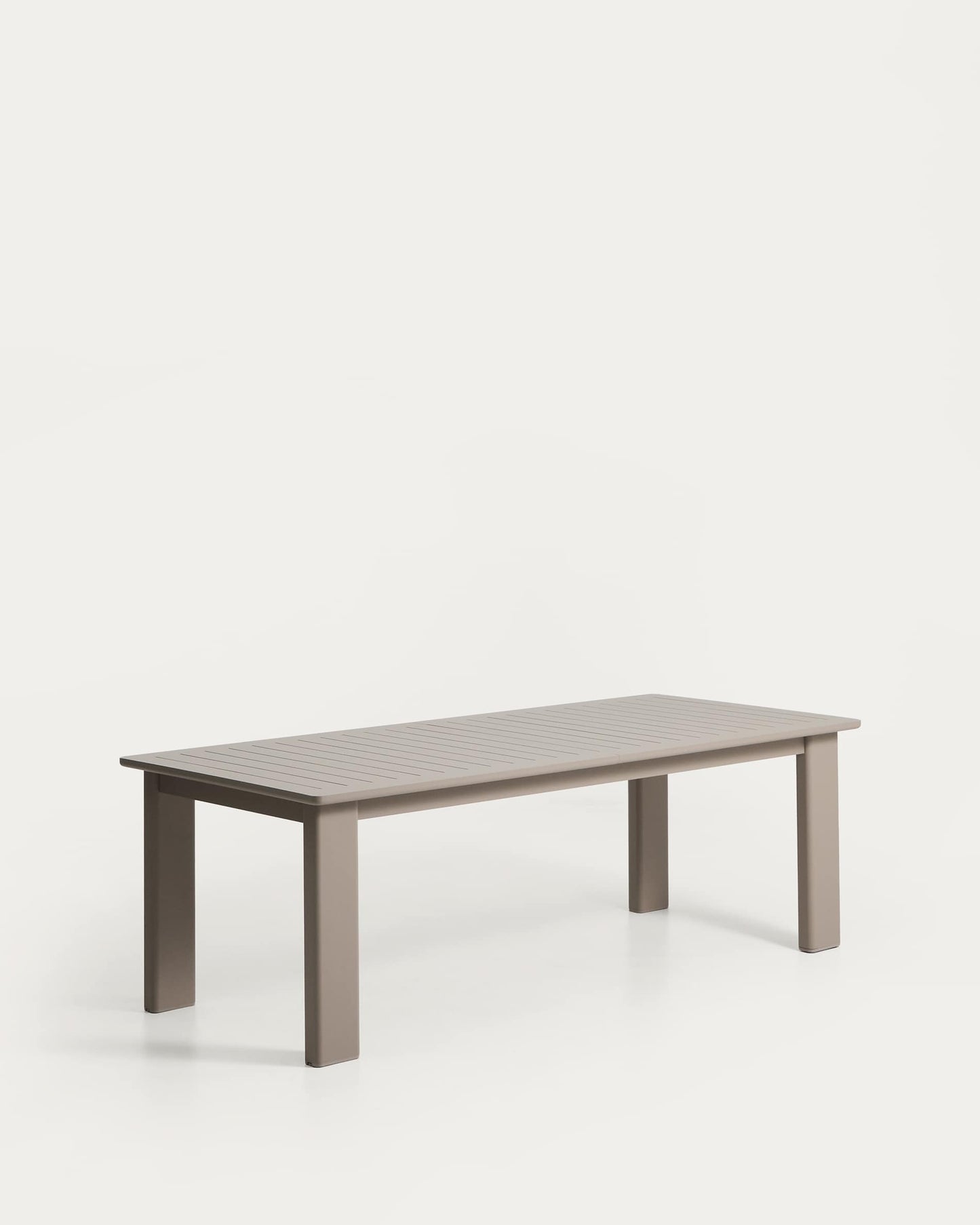 Tavolo allungabile Livorno in alluminio tortora 233(350) x 100 cm