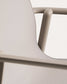 Sedia impilabile da esterno Canea in texteline beige e alluminio color tortora