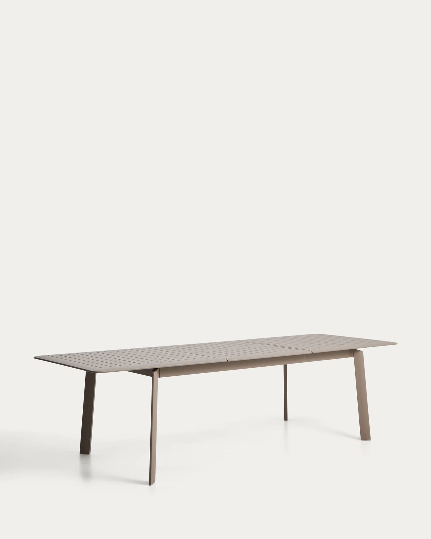 Tavolo allungabile Brela in alluminio tortora 205 (287) x 100 cm