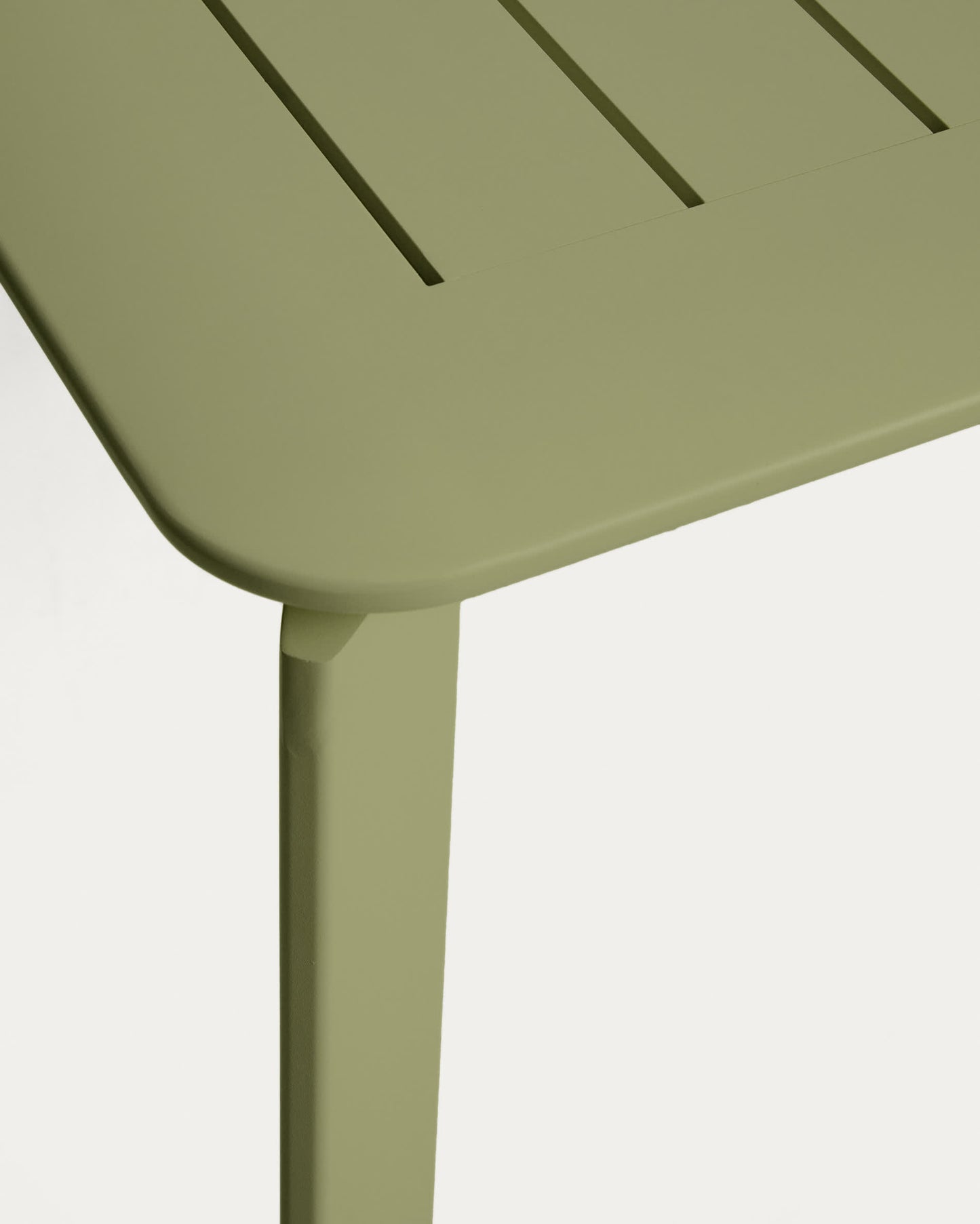 Tavolo allungabile Brela in alluminio verde 205 (287) x 100 cm