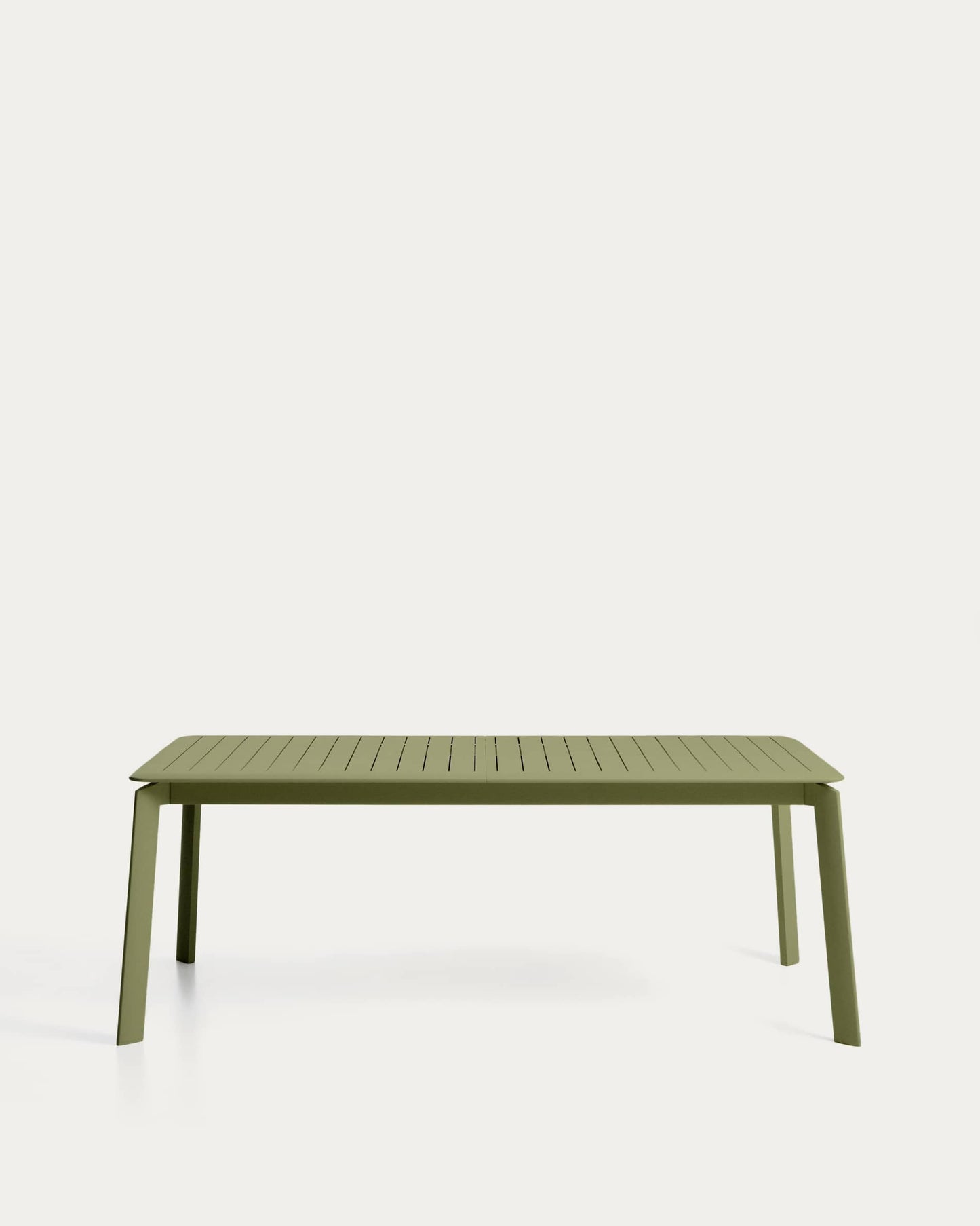Tavolo allungabile Brela in alluminio verde 205 (287) x 100 cm