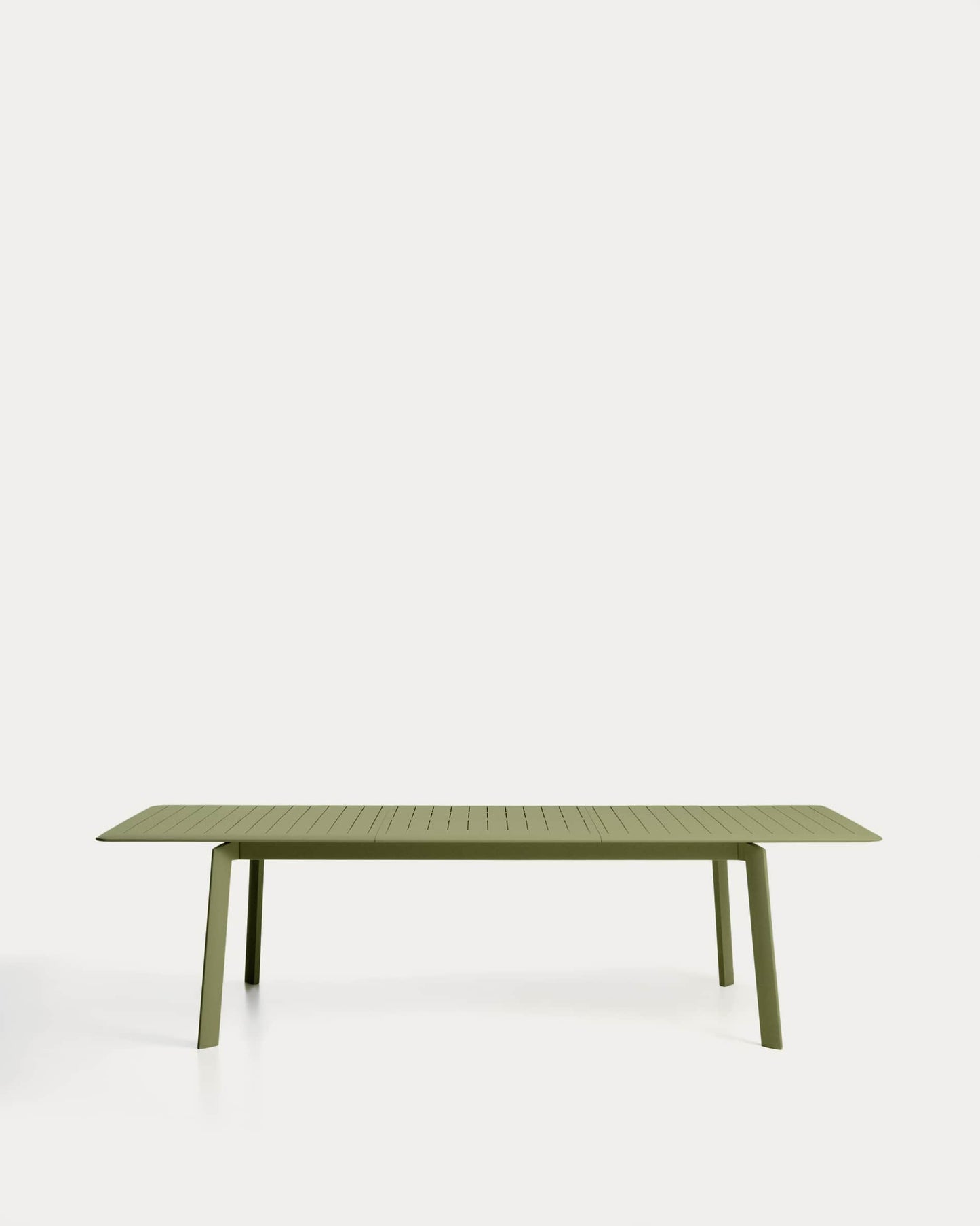 Tavolo allungabile Brela in alluminio verde 205 (287) x 100 cm