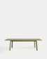 Tavolo allungabile Brela in alluminio verde 205 (287) x 100 cm