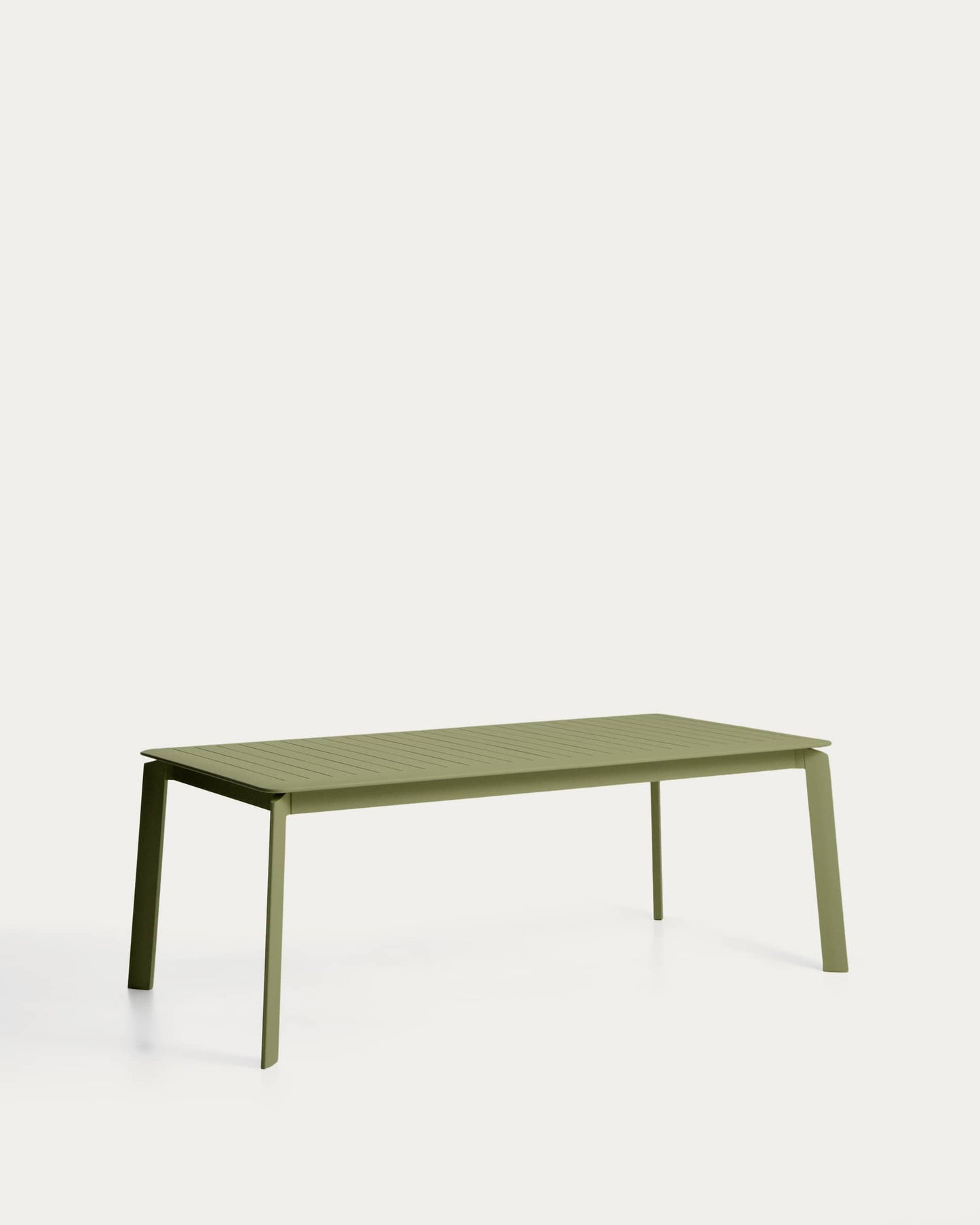 Tavolo allungabile Brela in alluminio verde 205 (287) x 100 cm
