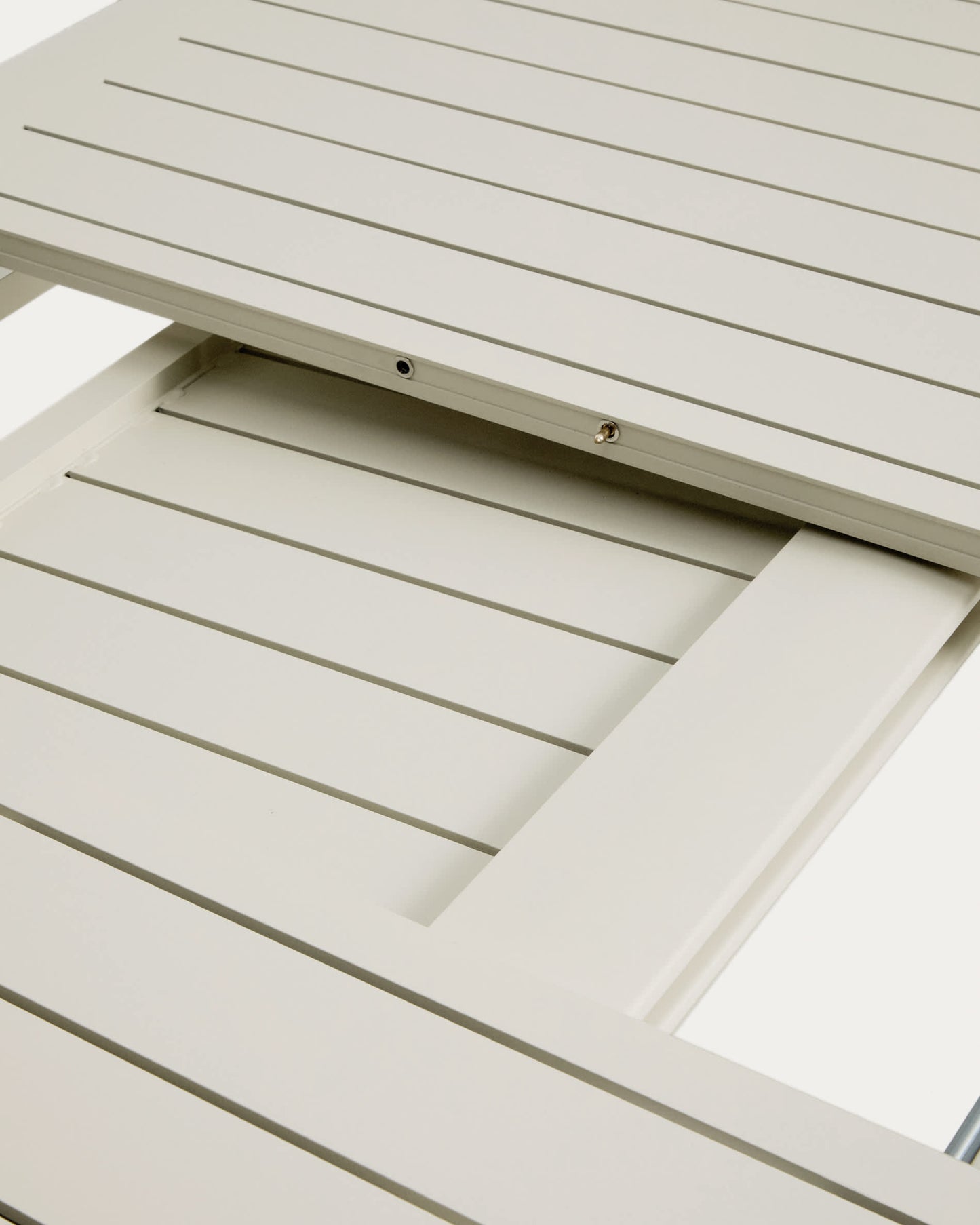 Tavolo allungabile Brela in alluminio color naturale 205(287) x 100 cm