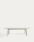 Tavolo allungabile Brela in alluminio color naturale 205(287) x 100 cm