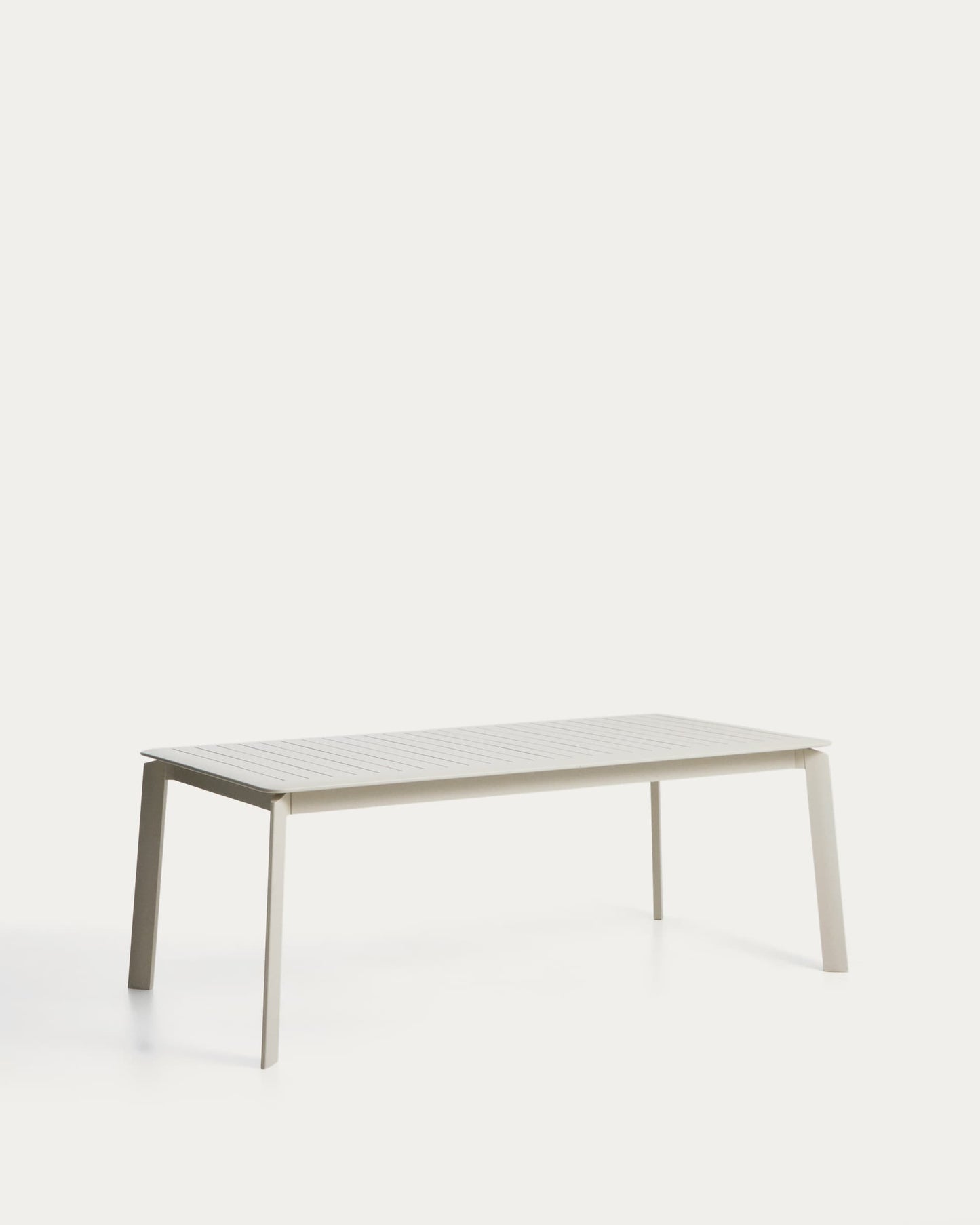 Tavolo allungabile Brela in alluminio color naturale 205(287) x 100 cm