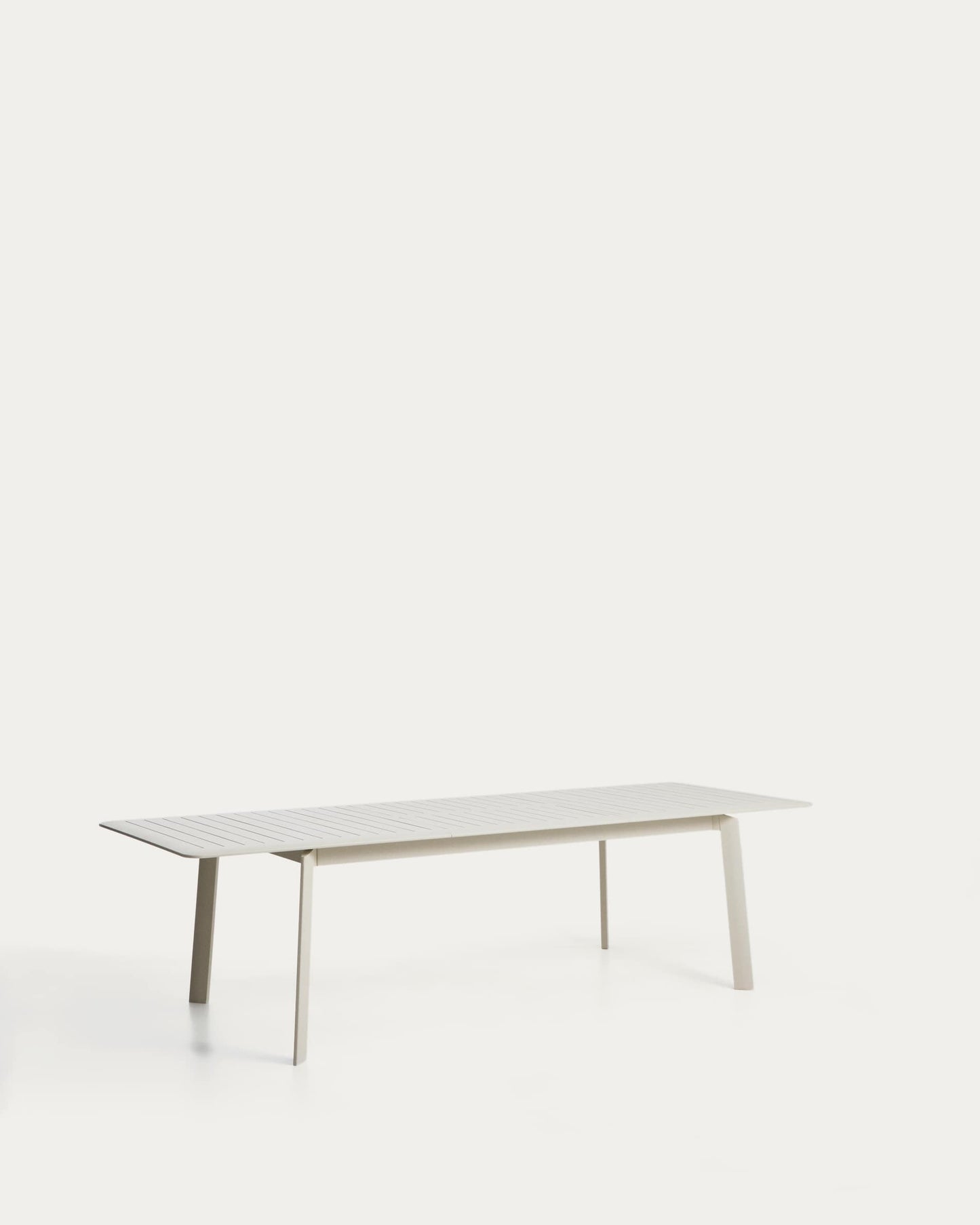 Tavolo allungabile Brela in alluminio color naturale 205(287) x 100 cm