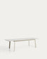 Tavolo allungabile Brela in alluminio color naturale 205(287) x 100 cm