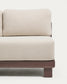 Divano Nerano 3 posti in alluminio marrone 208 cm