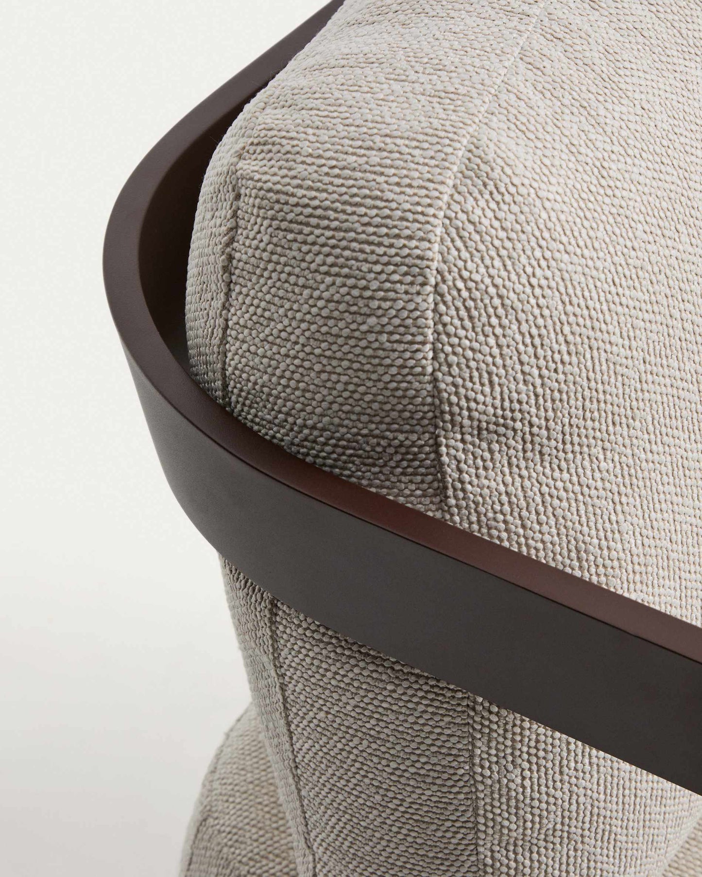 Divano Tamaris 3 posti in alluminio marrone 217 cm