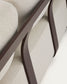 Divano Tamaris 3 posti in alluminio marrone 217 cm