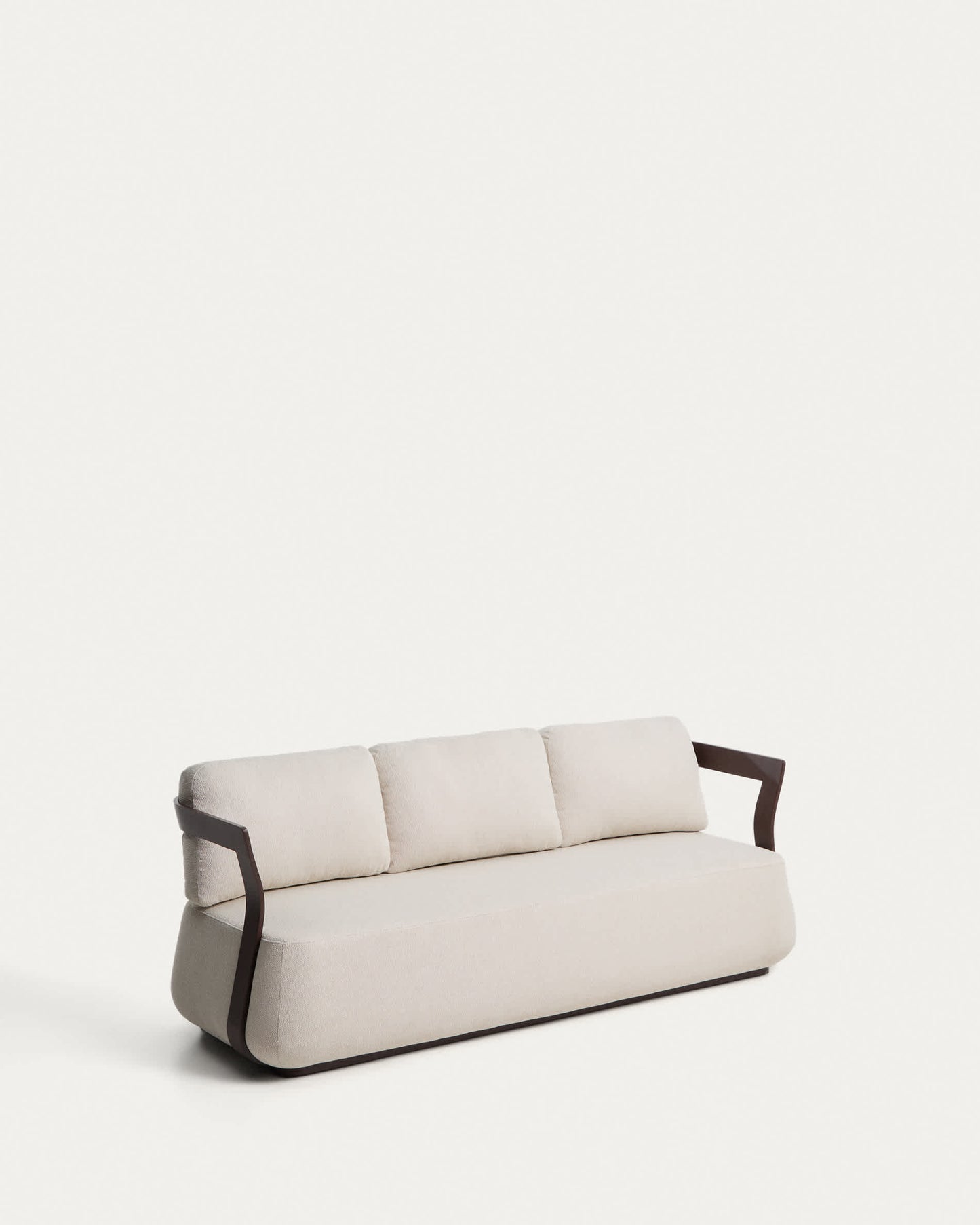 Divano Tamaris 3 posti in alluminio marrone 217 cm