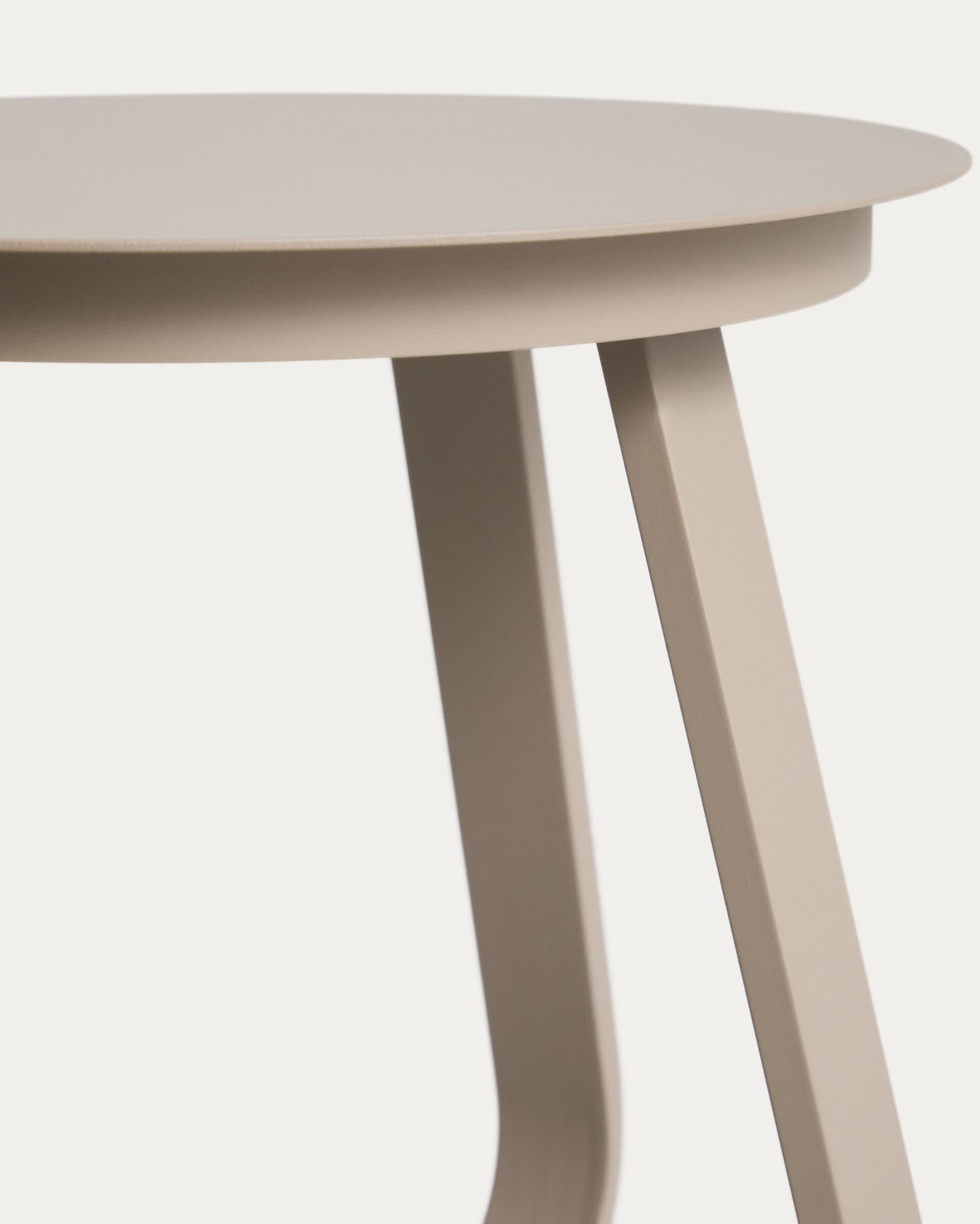 Tavolino da appoggio per esterno Tamaris in alluminio tortora Ø 48 cm