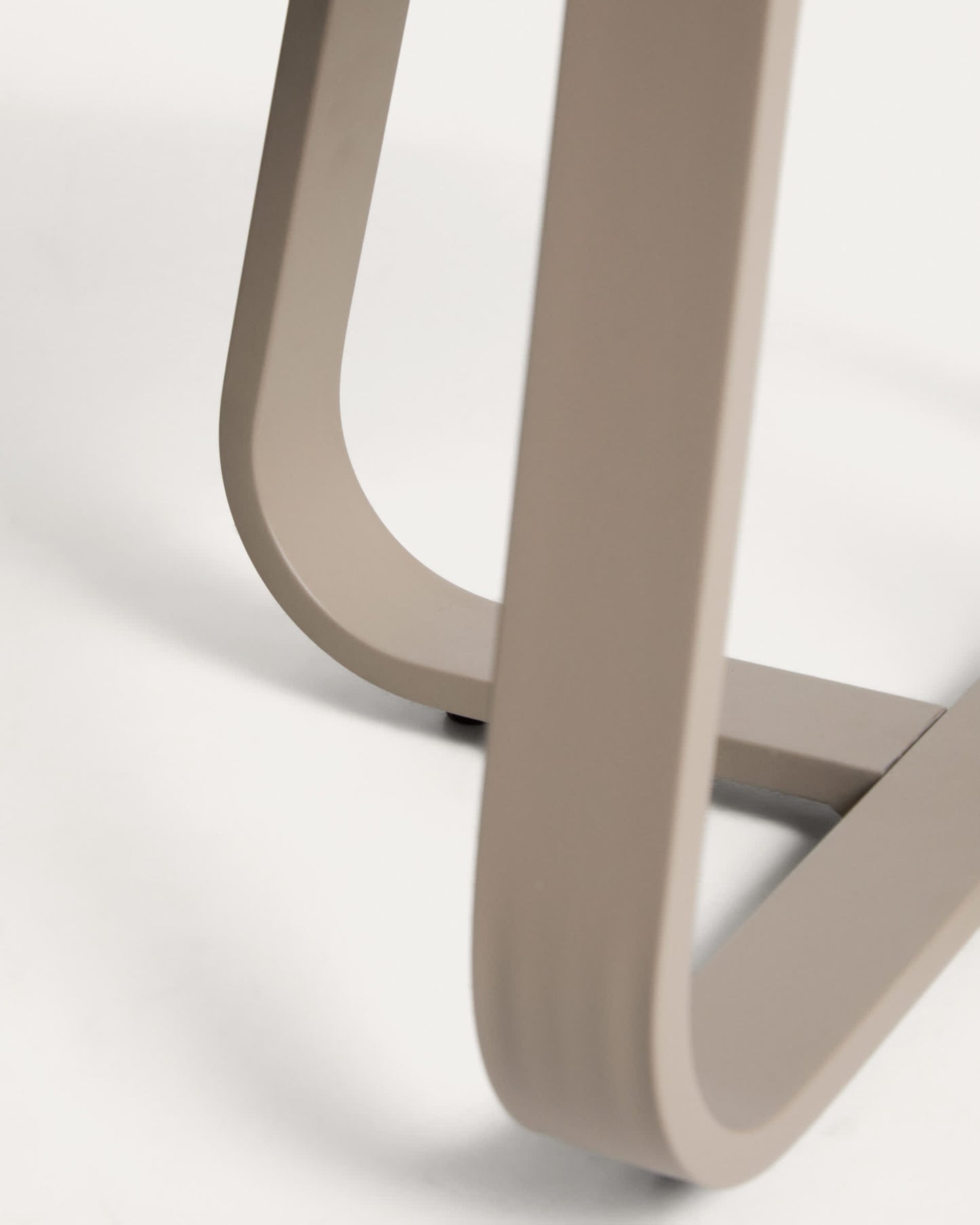 Tavolino da appoggio per esterno Tamaris in alluminio tortora Ø 48 cm