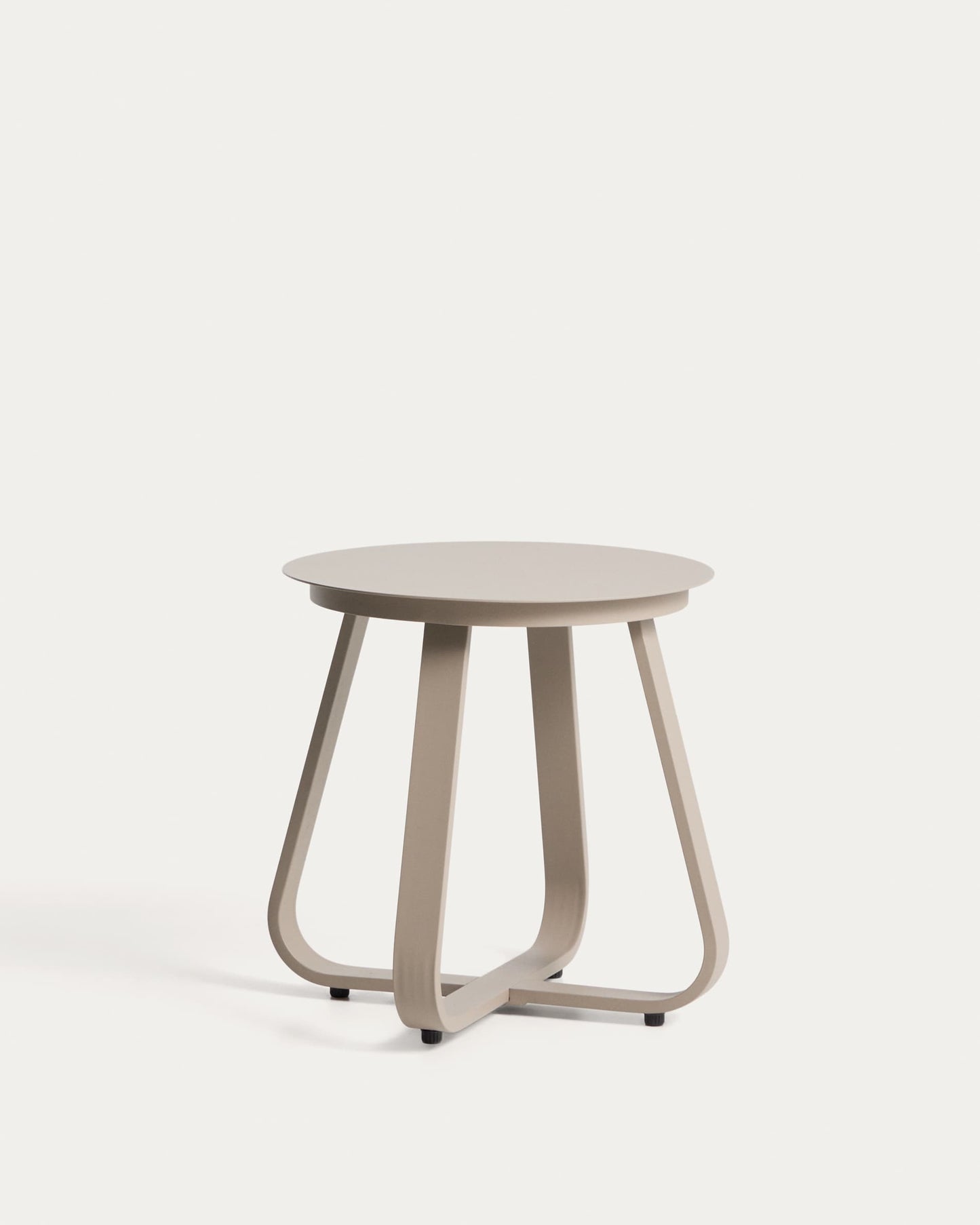 Tavolino da appoggio per esterno Tamaris in alluminio tortora Ø 48 cm