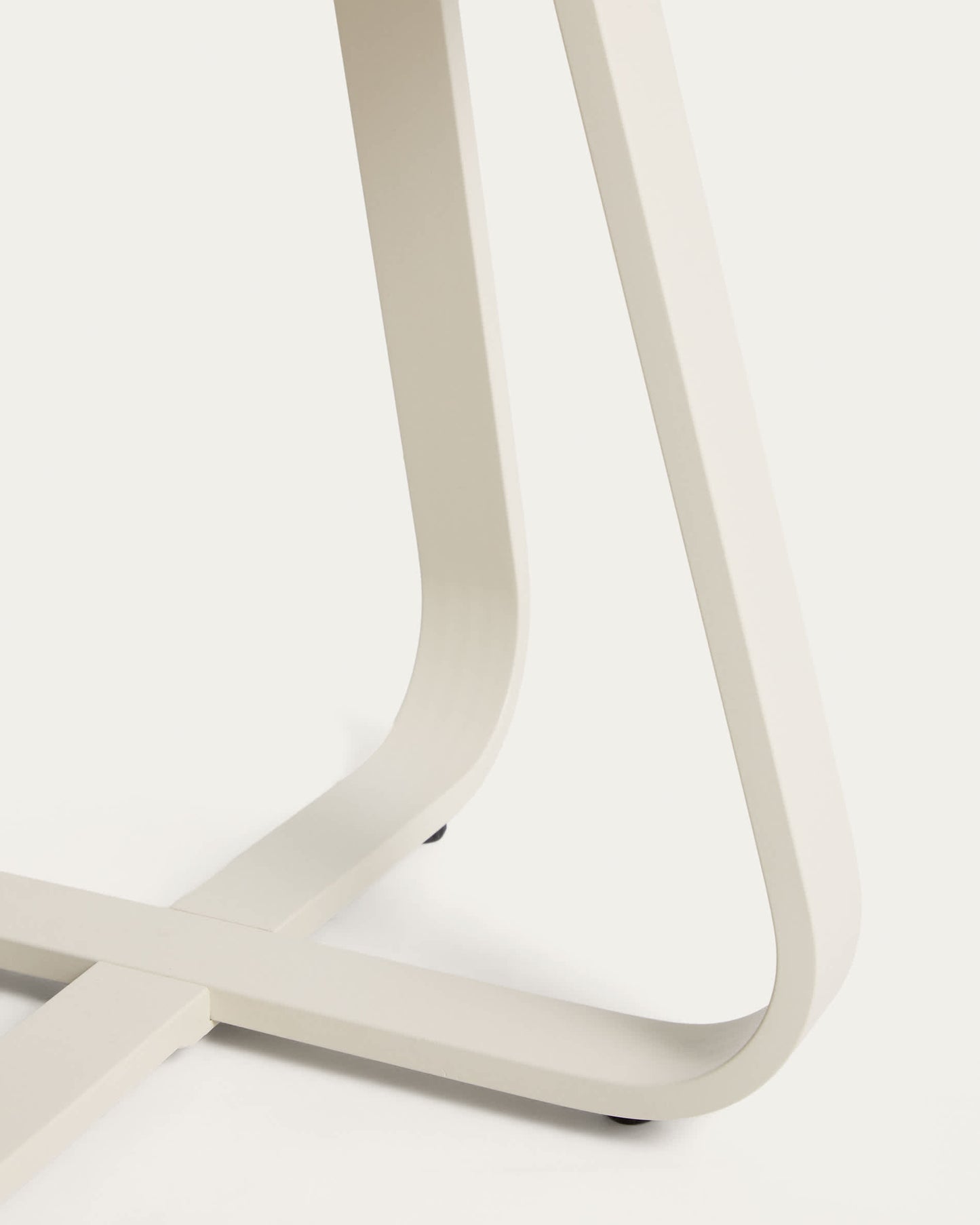 Tavolino da appoggio per esterno Tamaris in alluminio ecru Ø 48 cm