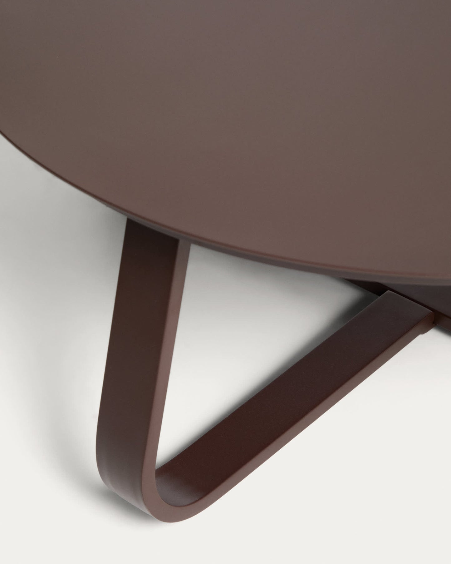 Tavolino da esterno Tamaris in alluminio marrone Ø 80 cm
