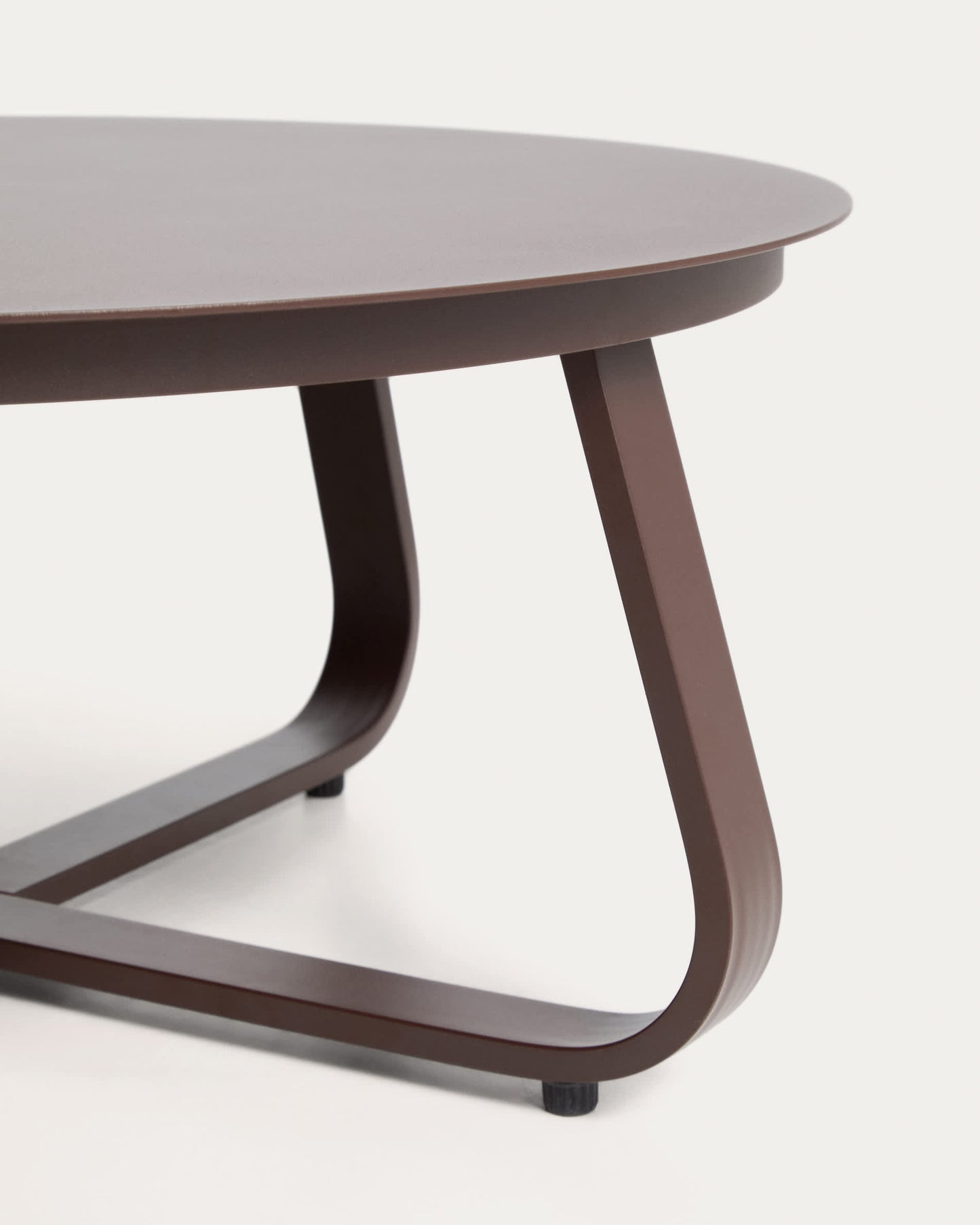 Tavolino da esterno Tamaris in alluminio marrone Ø 80 cm
