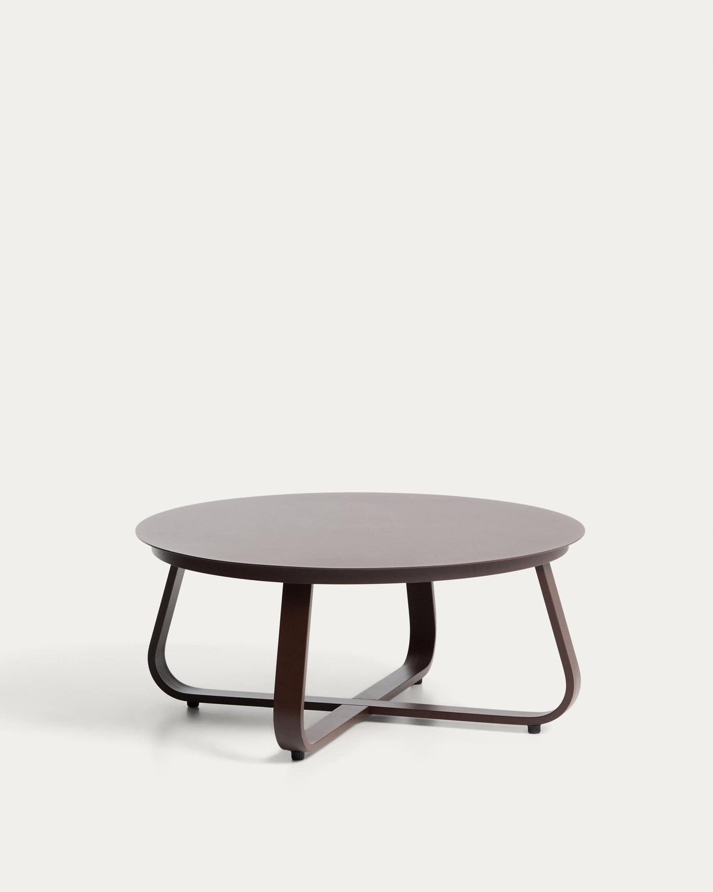 Tavolino da esterno Tamaris in alluminio marrone Ø 80 cm