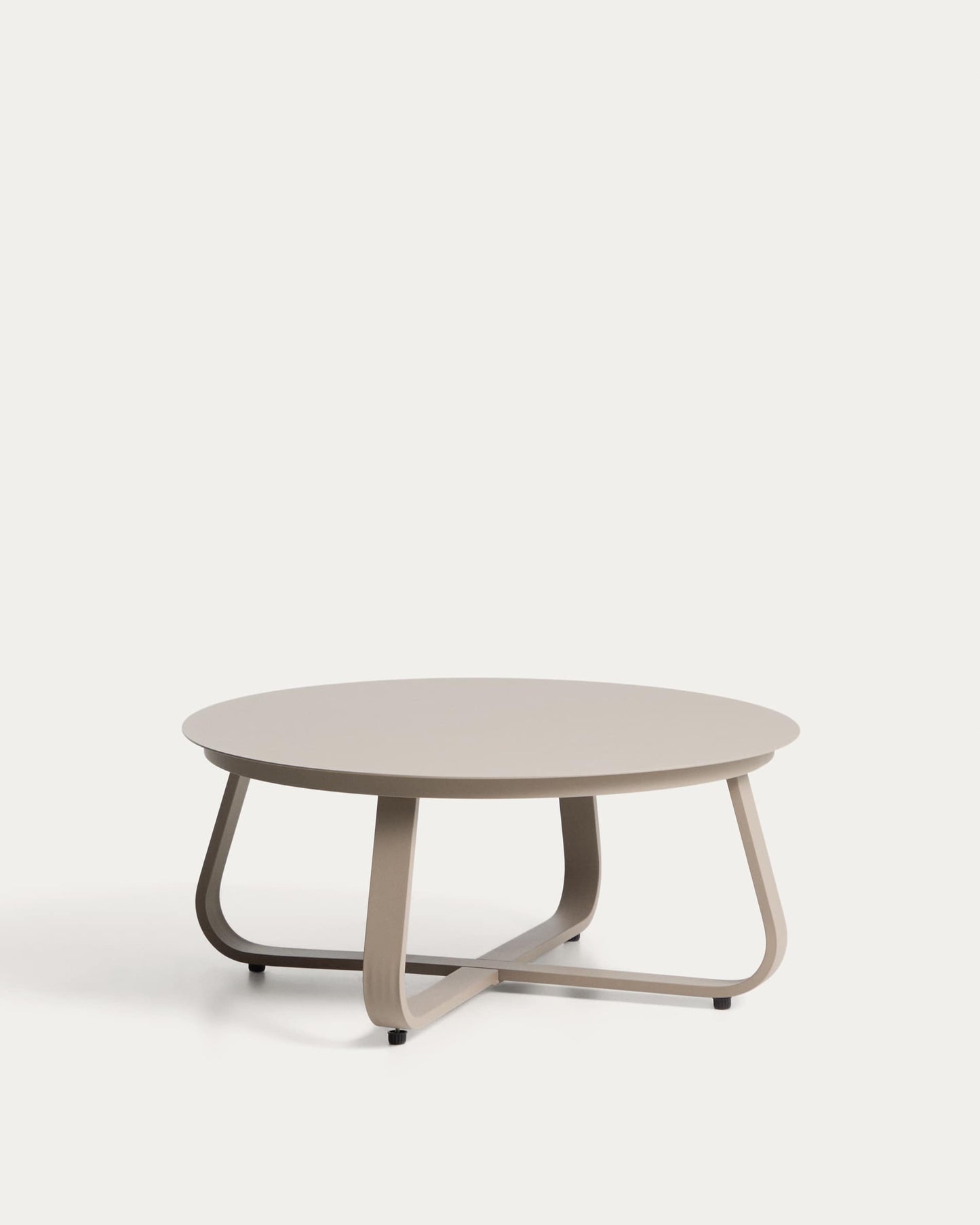 Tavolino da esterno Tamaris in alluminio tortora Ø 80 cm