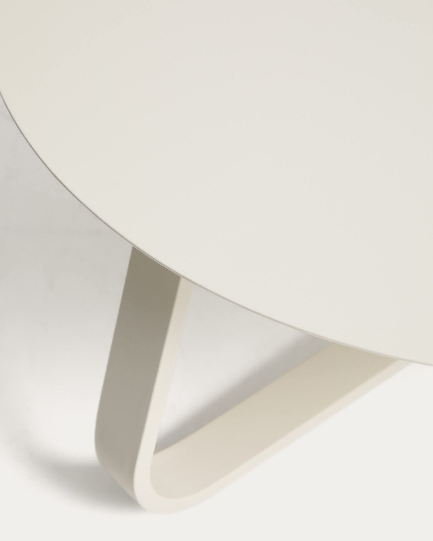 Tavolino da esterno Tamaris in alluminio ecru Ø 80 cm