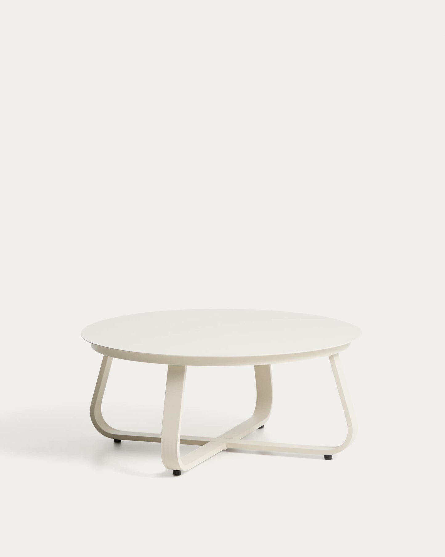 Tavolino da esterno Tamaris in alluminio ecru Ø 80 cm