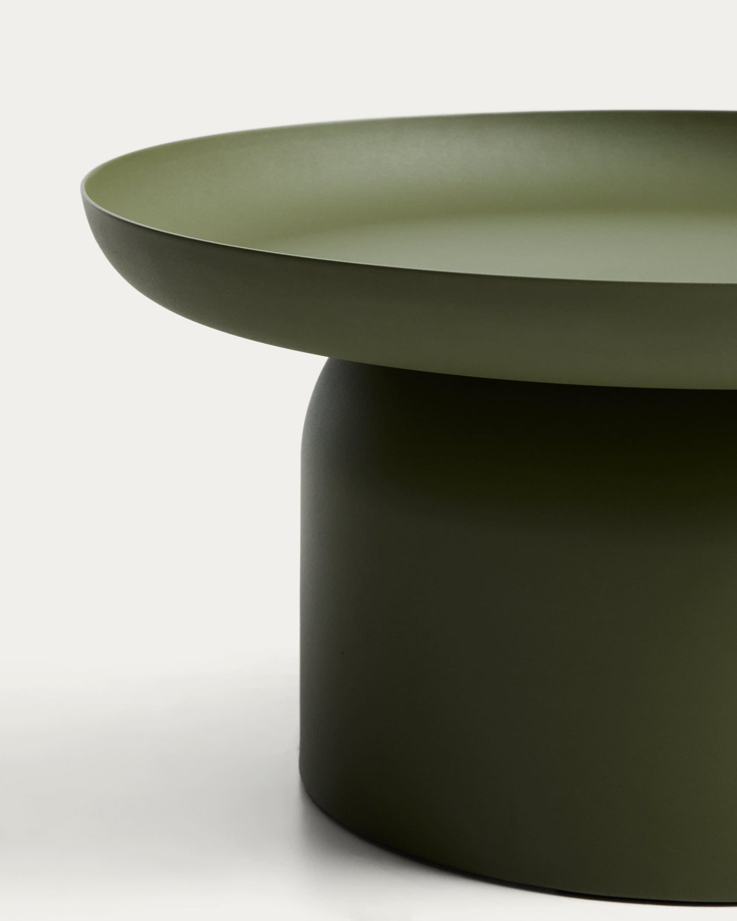 Tavolino Arcola in alluminio verde Ø 70 cm