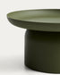 Tavolino Arcola in alluminio verde Ø 70 cm