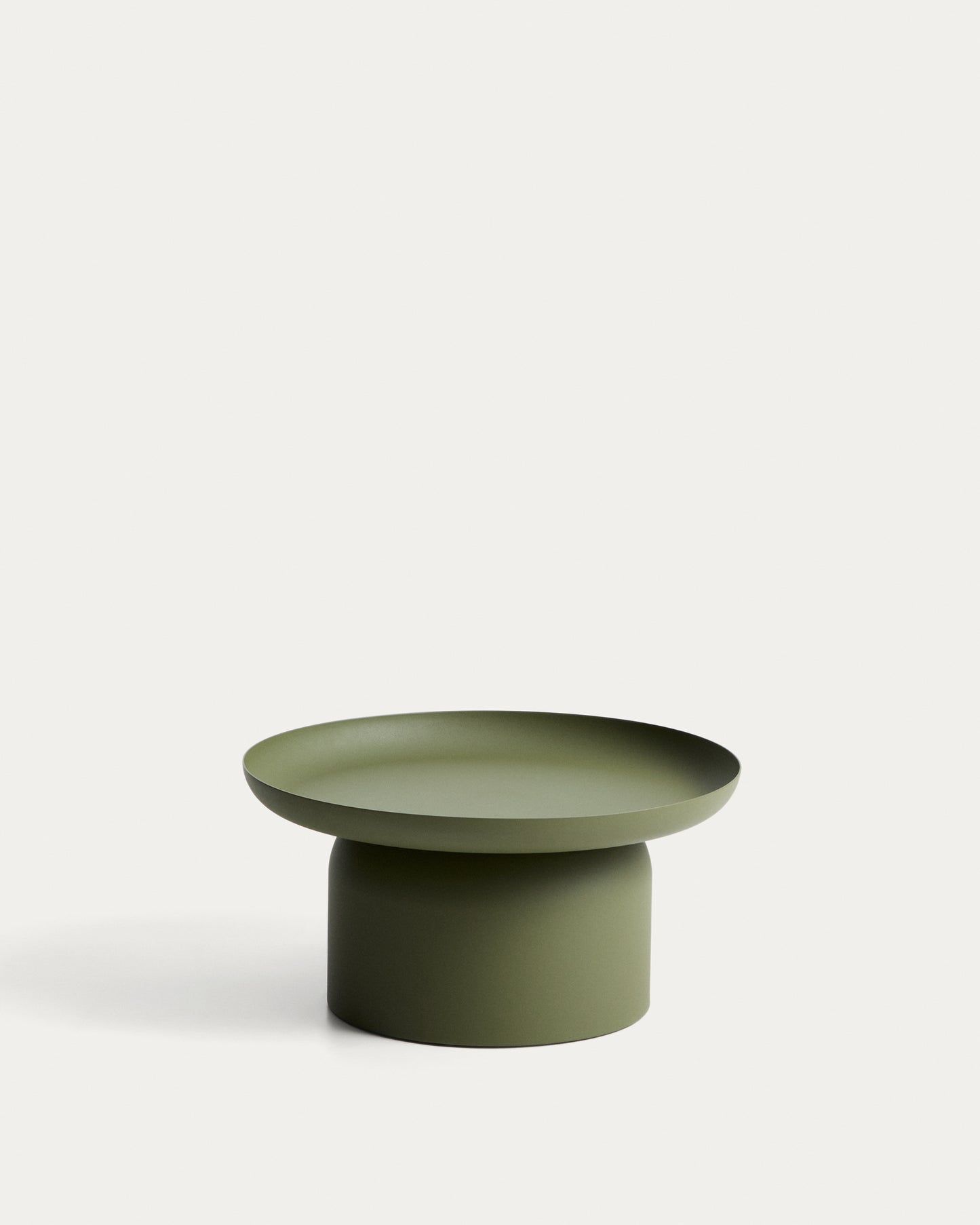 Tavolino Arcola in alluminio verde Ø 70 cm