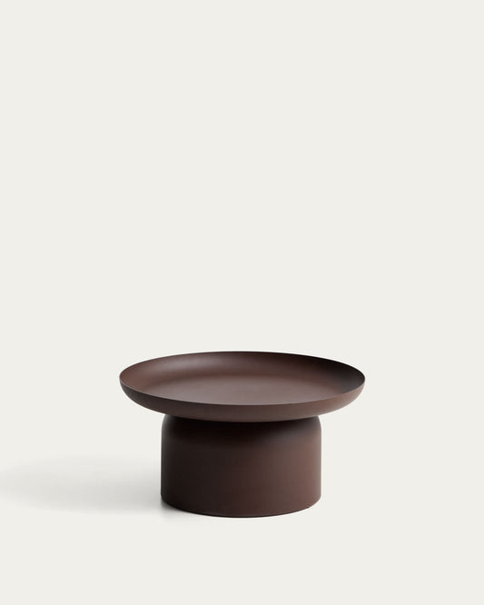 Tavolino Arcola in alluminio marrone Ø 70 cm