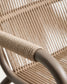 Poltrona impilabile Salis in alluminio tortora e corda sintetica beige