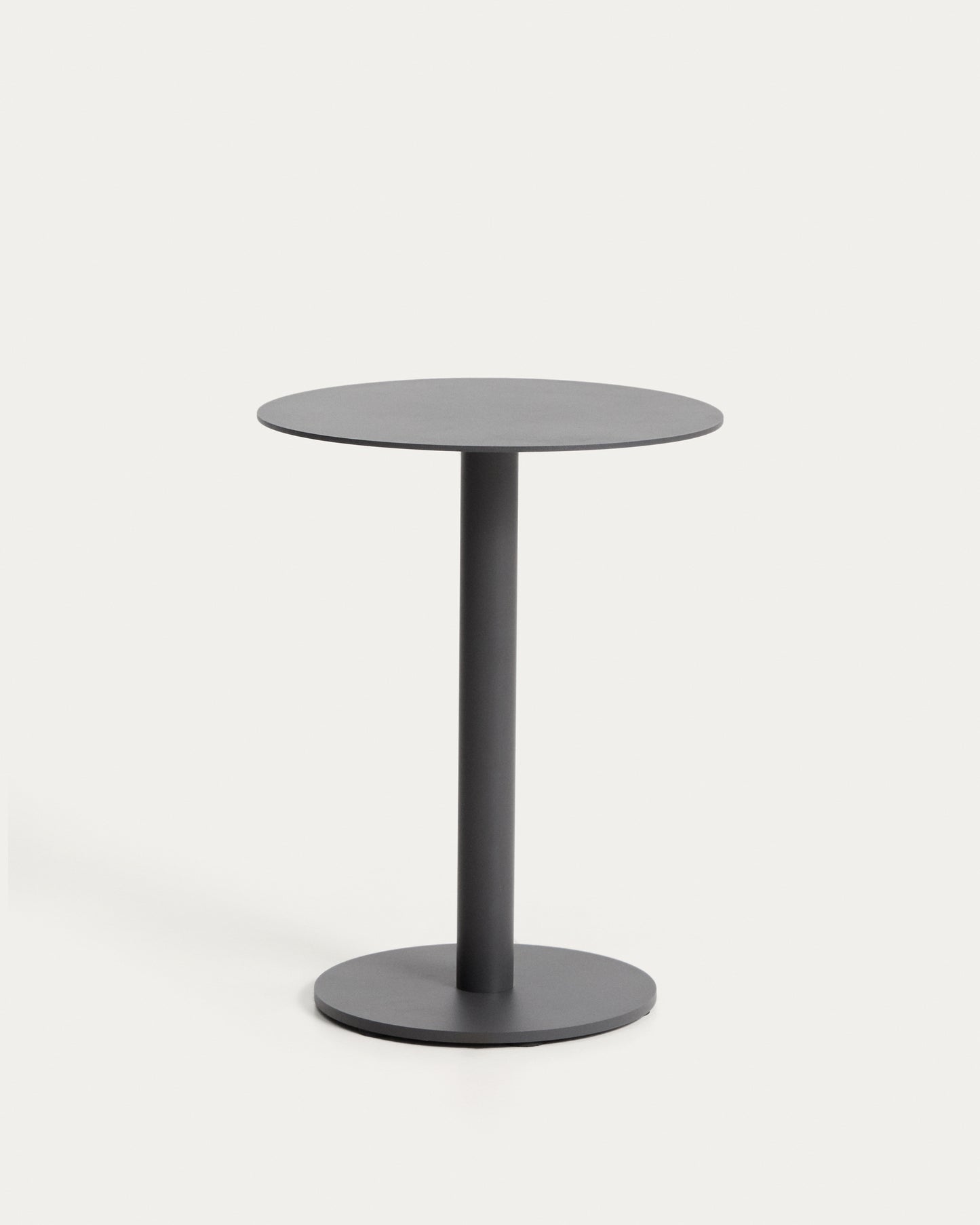 Tavolino da appoggio Asinara in alluminio tortora Ø 40 cm