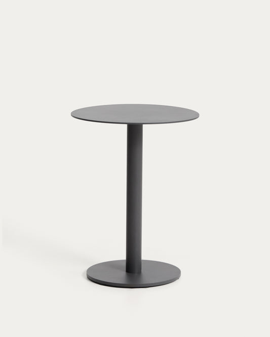 Tavolino da appoggio Asinara in alluminio tortora Ø 40 cm