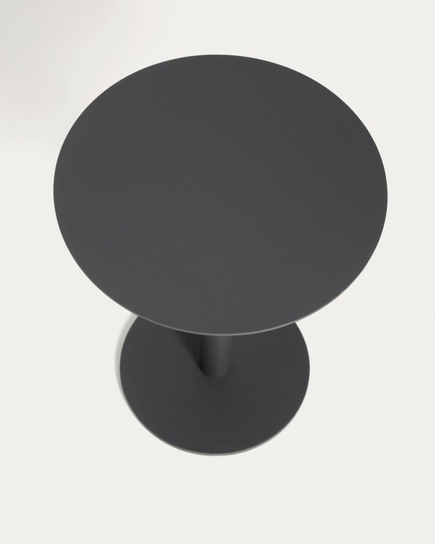 Tavolino da appoggio Asinara in alluminio tortora Ø 40 cm