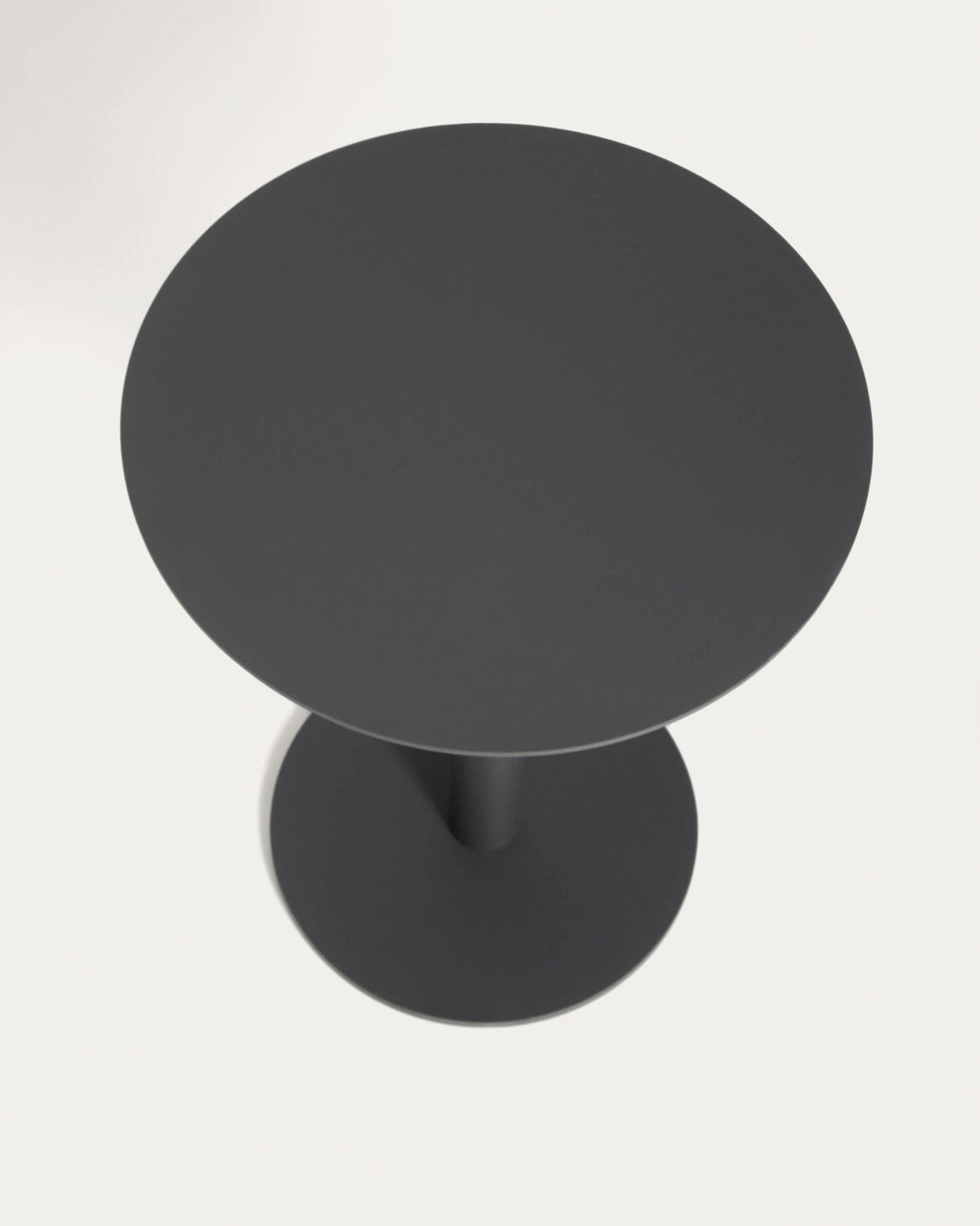 Tavolino da appoggio Asinara in alluminio tortora Ø 40 cm