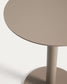 Tavolino da appoggio Asinara in alluminio beige Ø 40 cm