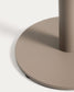 Tavolino da appoggio Asinara in alluminio beige Ø 40 cm