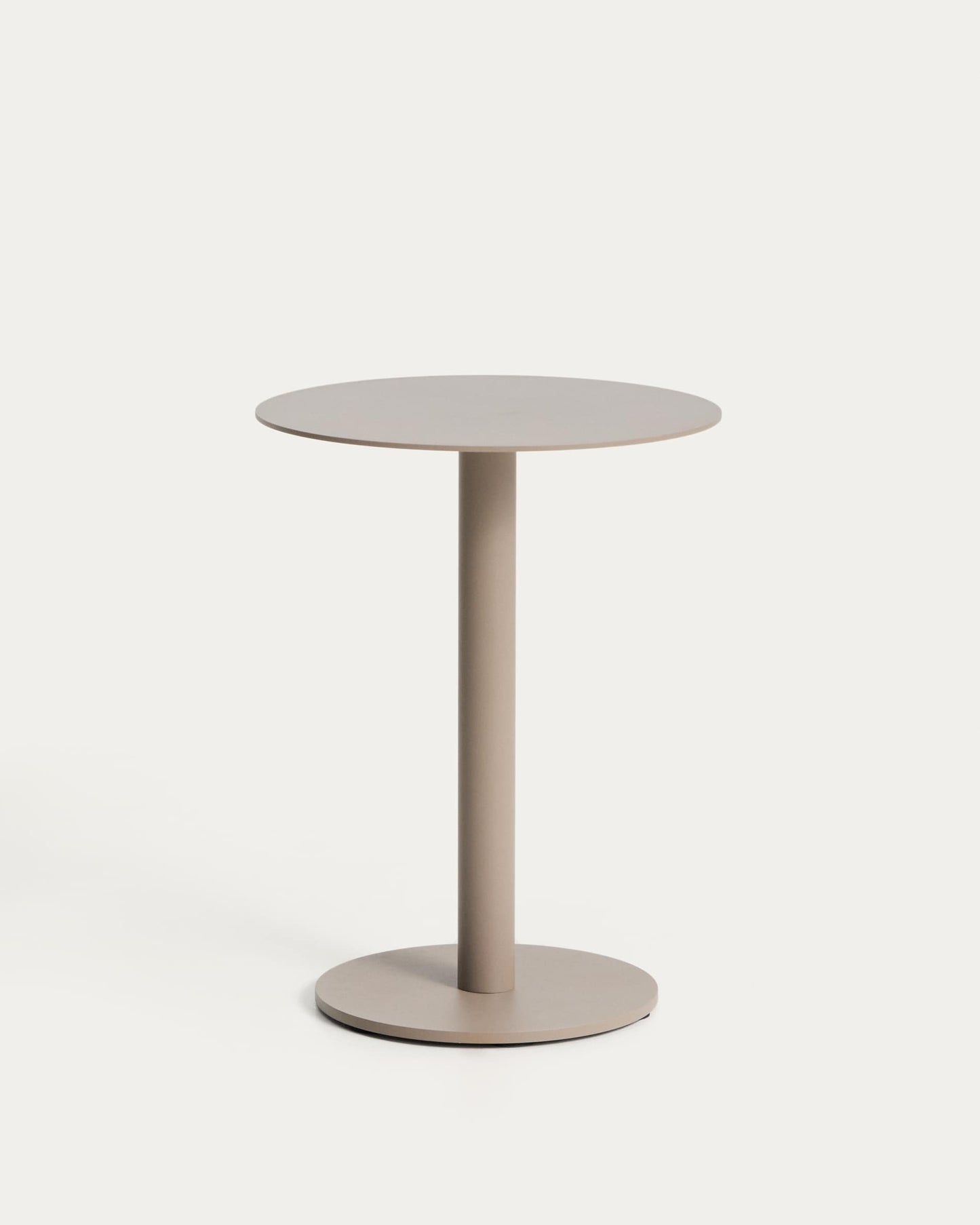Tavolino da appoggio Asinara in alluminio beige Ø 40 cm