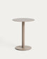 Tavolino da appoggio Asinara in alluminio beige Ø 40 cm