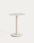 Tavolino da appoggio Asinara in alluminio beige Ø 40 cm