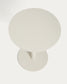 Tavolino da appoggio Asinara in alluminio beige Ø 40 cm