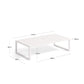 Tavolino da esterno Comova in alluminio bianco 60 x 114 cm