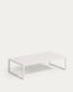 Tavolino da esterno Comova in alluminio bianco 60 x 114 cm